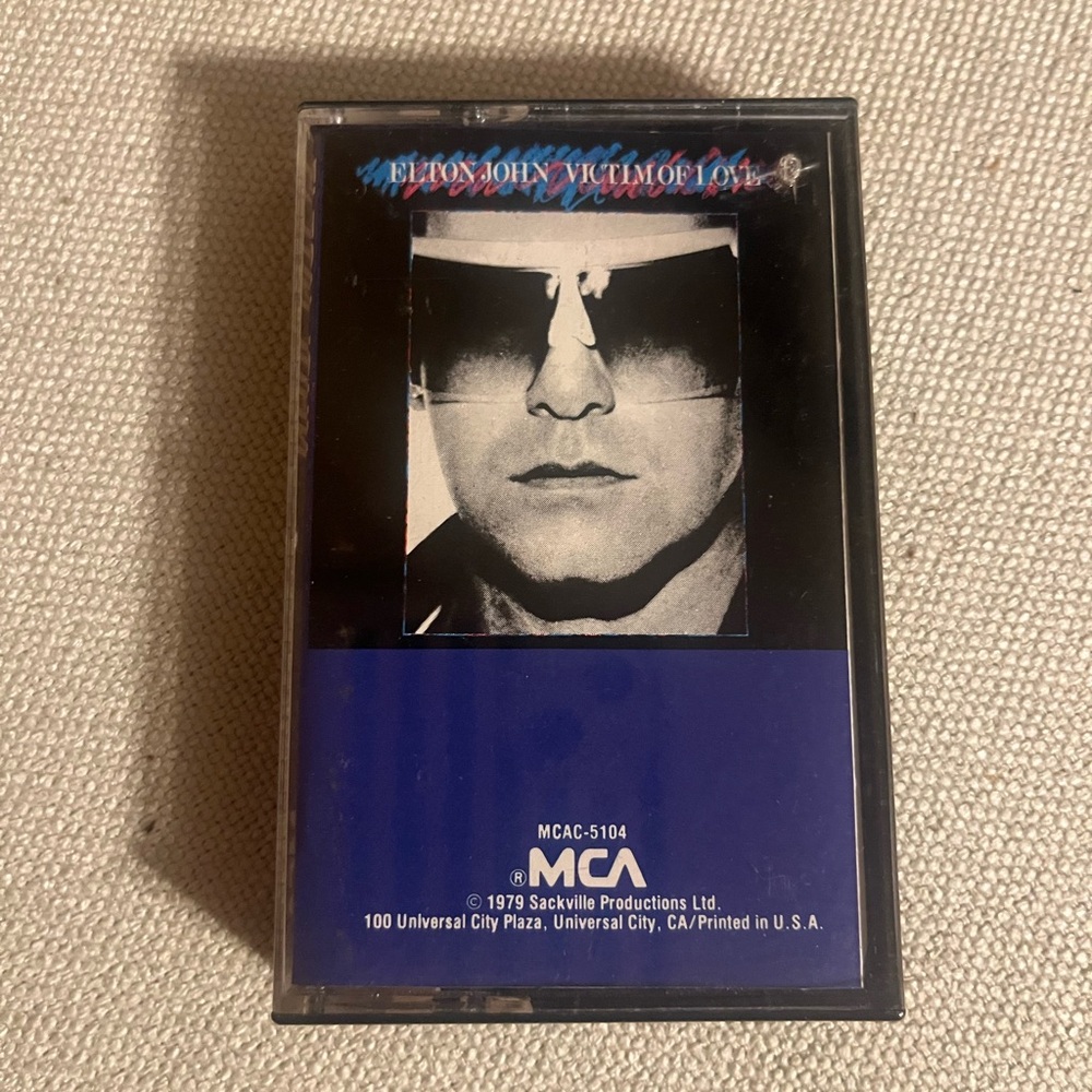 1979 ELTON JOHN ~Victim of Love ~ MCA records Cassette